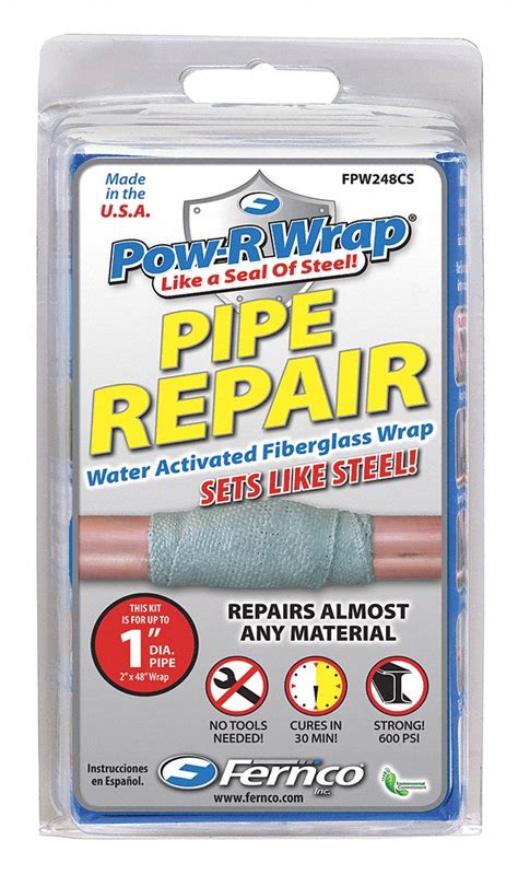 Fernco Pipe Repair Kit Up To 1 In Pipe Dia Up To 425°f 2 In X 4 Ft