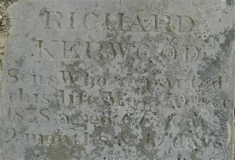 Richard Kerwood Sr 1770 1838 Mémorial Find a Grave