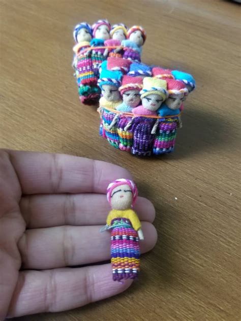 Set Of 12 Worry Dolls Native Guatemalan Doll Worry Dolls Etsy