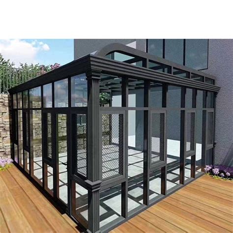 China WDMA Customized Curved Glass Sunrooms with Triangle Roof/Garden – CHINA WDMA