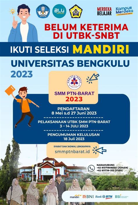 SMMPTN Barat 2023 Universitas Bengkulu UNIVERSITAS BENGKULU