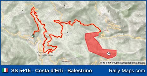 Karte WP 5 15 Costa D Erli Balestrino Rallye Sanremo 1975 WRC