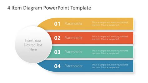 4 무료ppt다운 Horizontal diagram다이어그램 for 무료ppt템플릿