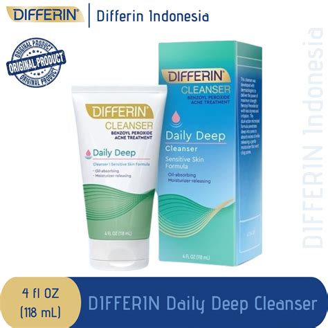 Jual Differin Daily Deep Cleanser 118 Ml Shopee Indonesia