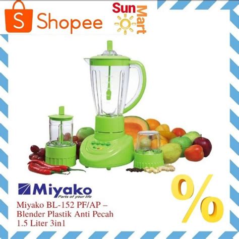 Jual Blender Miyako Serbaguna In Plastik Bl Pfap Shopee