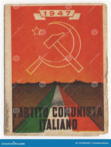 Italian Communist Party Card, PCI, Vintage 1947, Historical Document ...