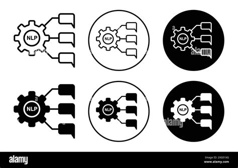 Nlp icon vector logo set collection for web app ui Stock Vector Image & Art - Alamy