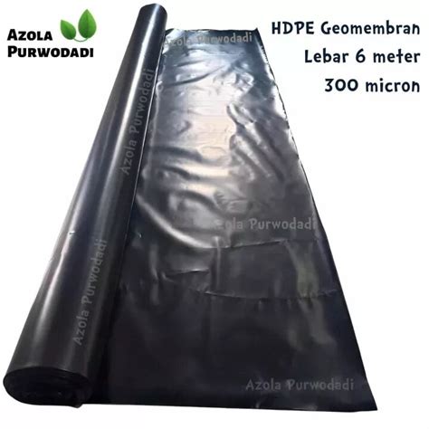 Plastik Hdpe Geomembran Micron X Meter Lazada Indonesia