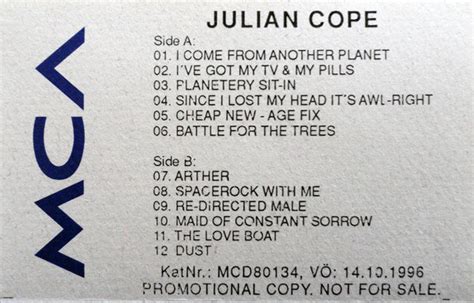 Julian Cope – Julian Cope (1996, Cassette) - Discogs