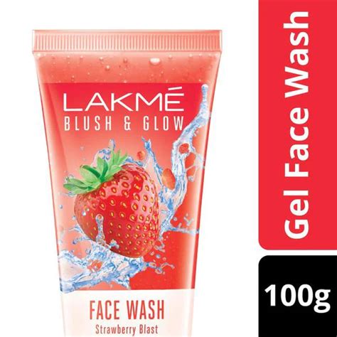 Lakme Blush And Glow Strawberry Blast Gel Face Wash 100 G Jiomart