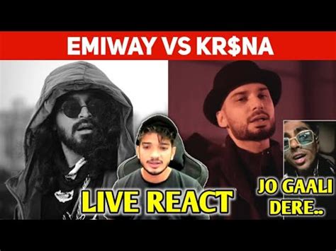 Kr Na Vs Emiway Munawar Faruqui Live React On Machayenge Emiway