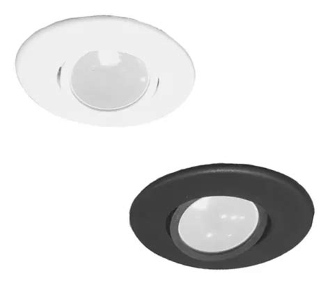 Spot Embutir Pvc Blanco Negro M Vil Dicroica Led W Gu