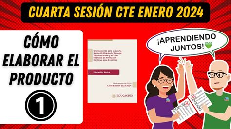 Ceaa Como Elaborar El Producto Cuarta Sesi N Cte Enero