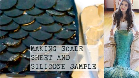 Diy Silicone Mermaid Tail Tutorial 1 Making Scale Sheet And Scale Sample Youtube