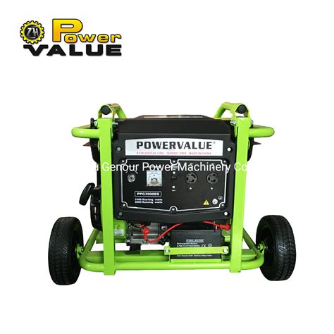 Genour China Kw Petrol Generator Phase Hz Air Cooled Remote