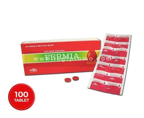 Erela Fermia Tablet Vitamin Suplemen Penambah Darah Anemia Lazada