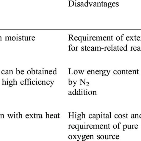 Typical Gasification Techniques And Set Including Steam Gasification Download Scientific