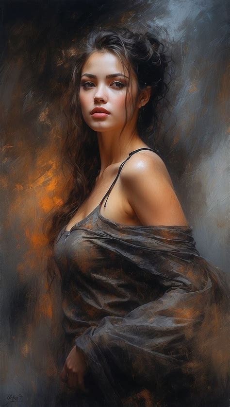 Pin By Talina On In Woman Painting Portrait Portrait