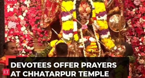 Chhatarpur Temple Delhi Devotees Offer Prayers At Chhatarpur Temple