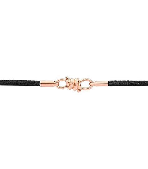 Bracciale Dodo Nodo In Pelle E Oro Rosa Kt Dkb K Ne K Miraggi