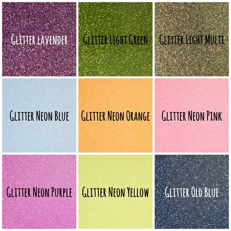 Siser Glitter Heat Transferable Vinyl Sheet 30cm X 30cm — The Crafty