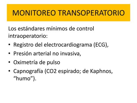 Transoperatorio Ppt