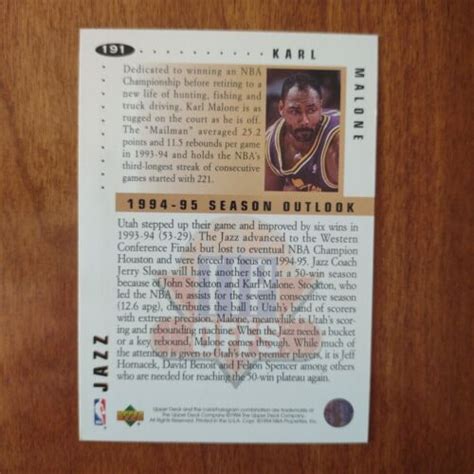 Upper Deck Collector S Choice Karl Malone For Sale