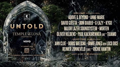 Untold Festival 2022 Noticias Cartel Y Entradas Wololo Sound