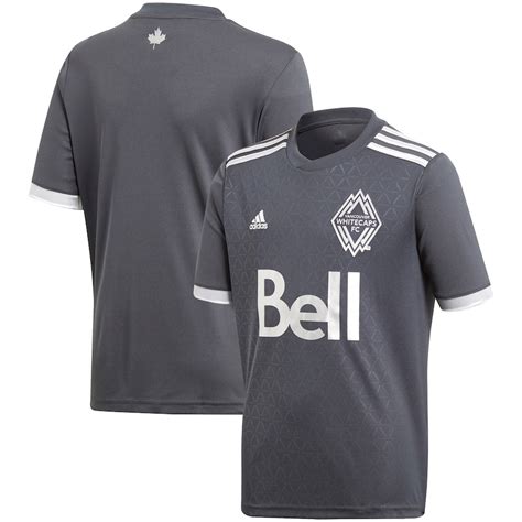 Youth adidas Gray/White Vancouver Whitecaps FC 2018 Replica - Unity Jersey