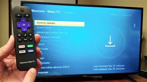 Hisense Smart Tv Roku Tv How To Do A Software System Update Youtube