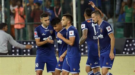 Chennaiyin Shock Fc Goa With Four Goals To Hold Advantage In Semi Final