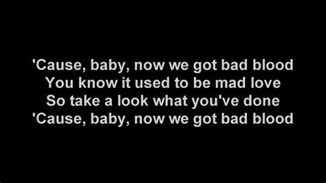 Taylor Swift Bad Blood Ft Kendrick Lamar Lyrics Video Youtube