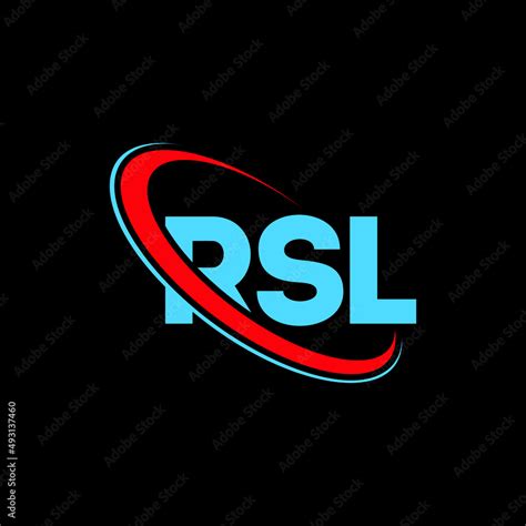 RSL logo. RSL letter. RSL letter logo design. Initials RSL logo linked with circle and uppercase ...