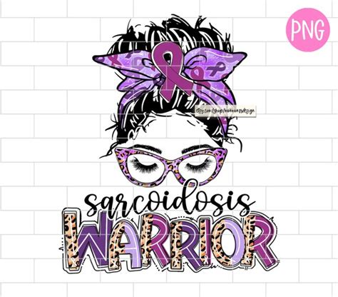 Sarcoidosis Warrior Png Awareness PNG Purple Ribbon Mom Etsy