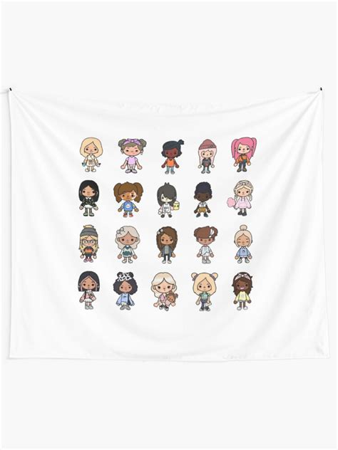 Toca Boca Toca Boca 2021 Toca Life World Tapestry By Rajiinom Redbubble