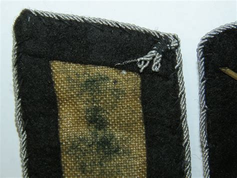 Waffen Ss Commander With The Rank Of Ss Obersturmführer Collar Tabs