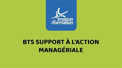 BTS Support à lAction Managériale YouTube