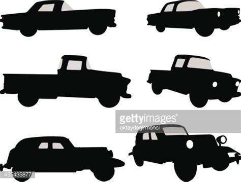 Antique Car Silhouette Stock Clipart | Royalty-Free | FreeImages