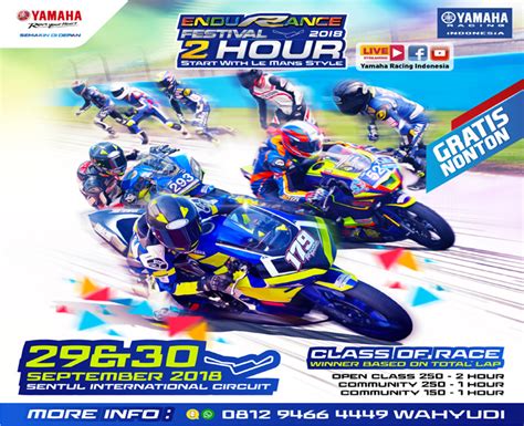 Yamaha Endurance Festival Sentul Sept Sejarah Pabrikan