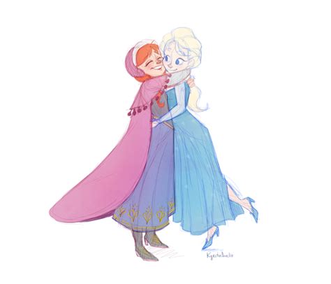 Anna And Elsa Hugging – Telegraph