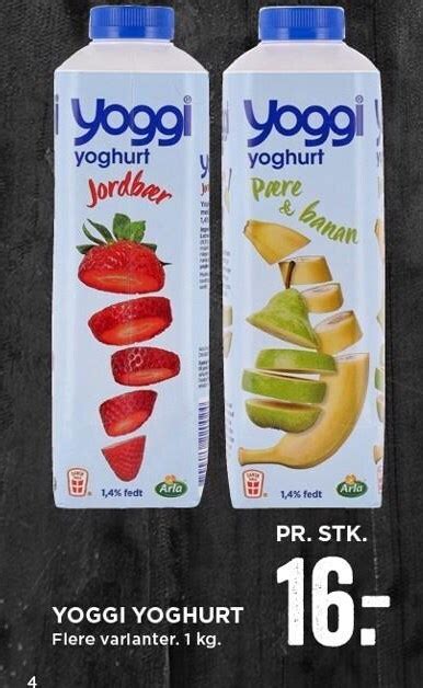 Yoggi Yoghurt Tilbud Hos Meny