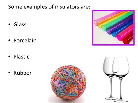 Conductors and insulators