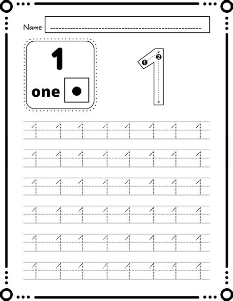 Tracing Numbers 1 10 Trace And Write Numbers 1 10 Number Formation Made By Teachers