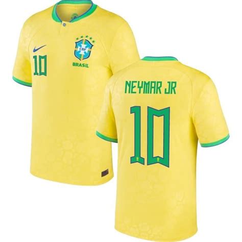 Maillot Authentique Br Sil Domicile Coupe Du Monde Neymar Jr