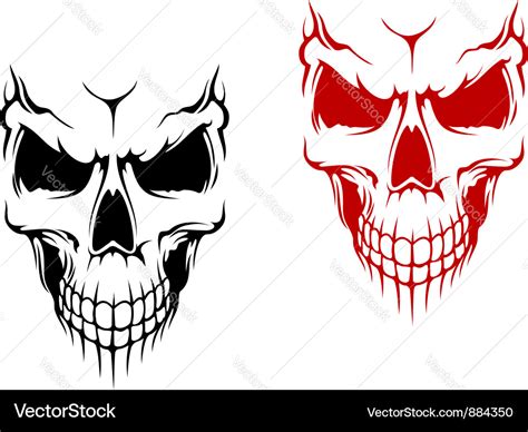 Skull Tattoo Royalty Free Vector Image Vectorstock 701