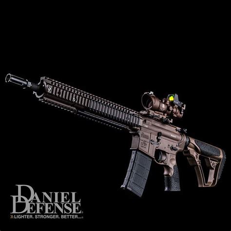 The Danieldefense M4a1 In Mil Spec Cerakote With Trijicon Acog