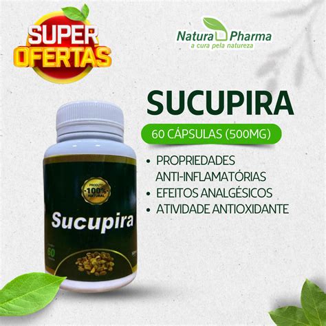 SUCUPIRA 60 CÁPSULAS 500mg Natura Pharma a cura pela natureza