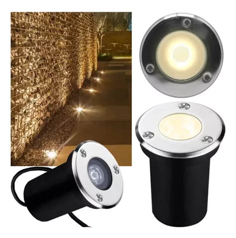 Kit Balizador Embutido De Solo Jardim Spot Led Blindado