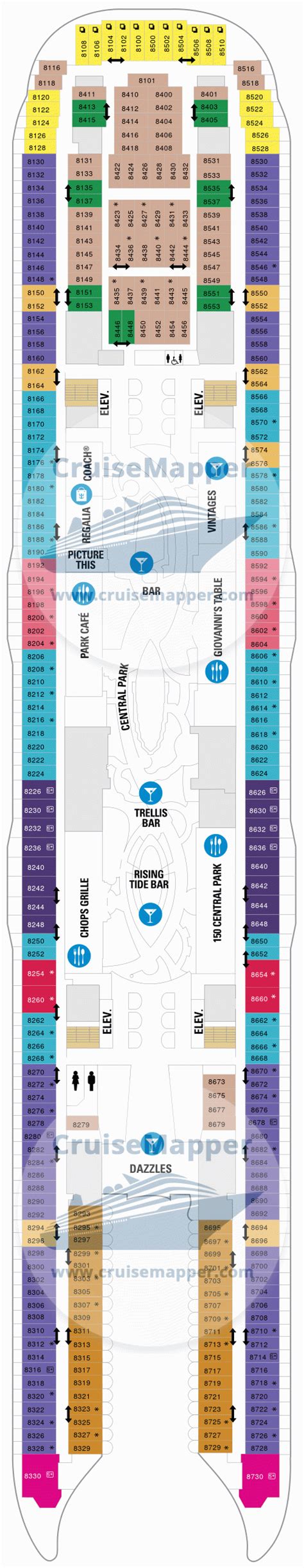 Allure Of The Seas Deck 8 Plan Cruisemapper