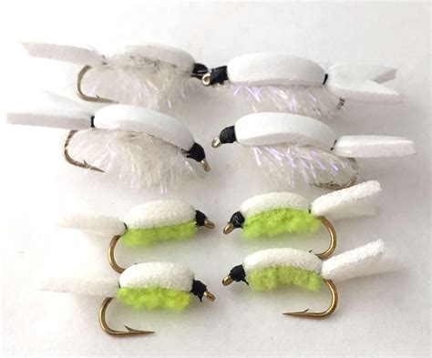 Bestcity Fly Fishing Floating Foam Fry Flies Pack Of 8 Sizes 8 12 99b